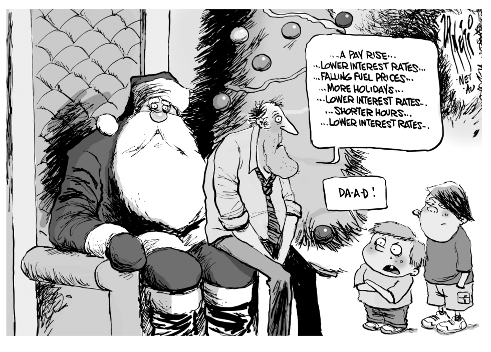 Christmas wishes bw