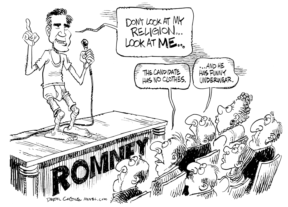  ROMNEY MORMON UNDERWEAR by Daryl Cagle