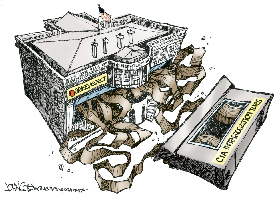 White House tape jam