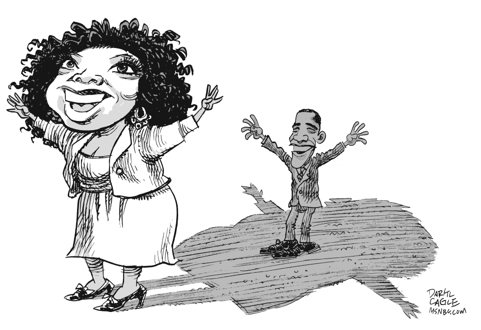  OPRAH AND OBAMA by Daryl Cagle