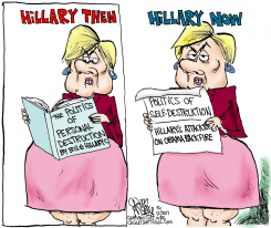 HILLARYS SELF- DESTRUCTION  by Gary McCoy