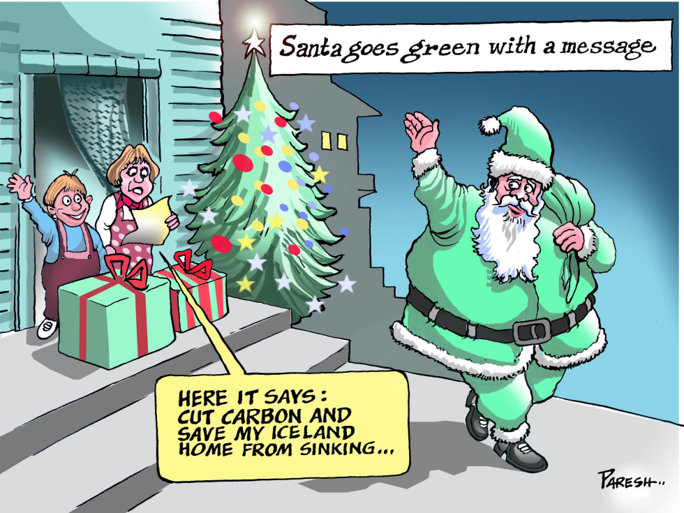 Santa goes green