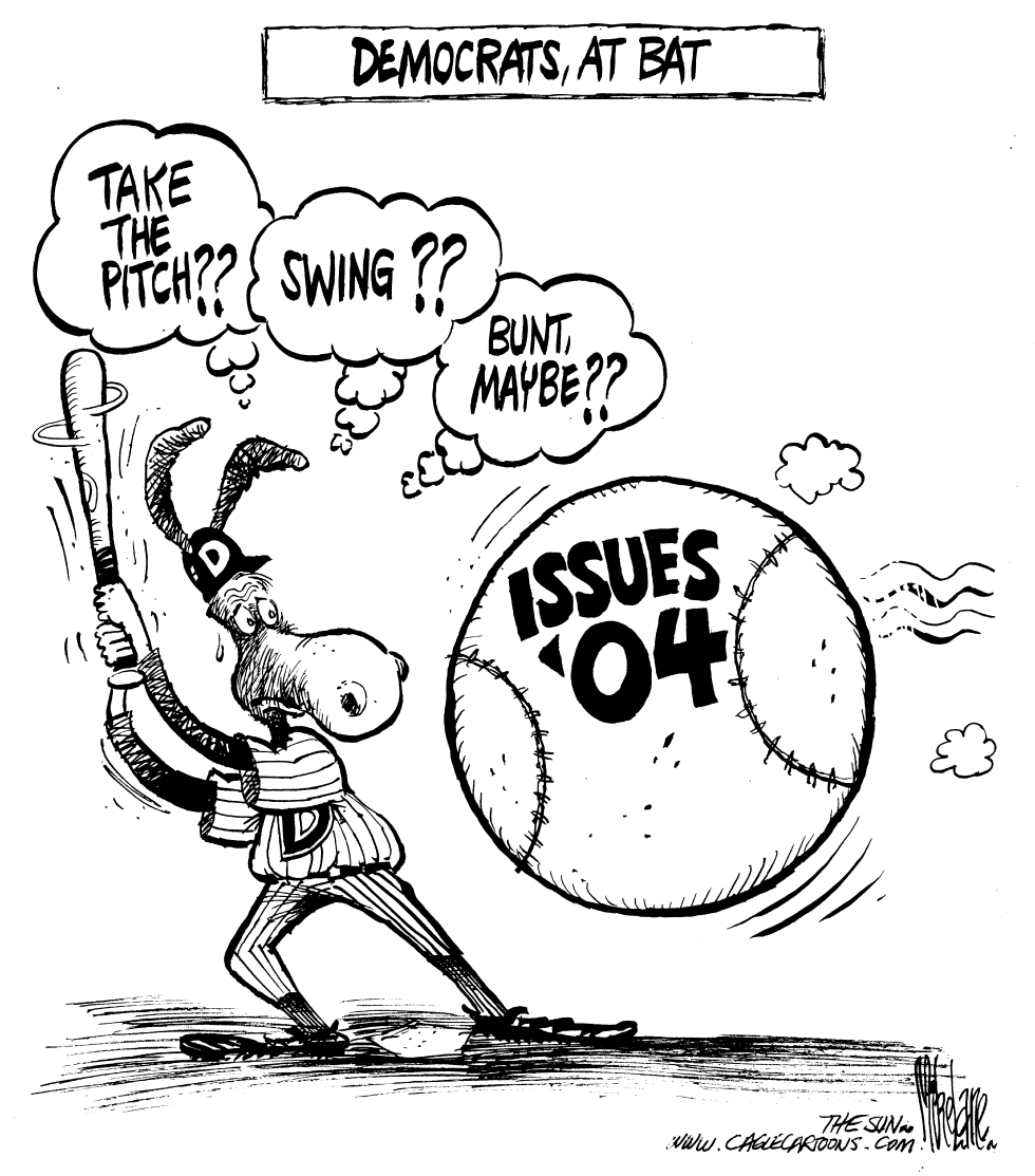  DEMOCRATS AT BAT by Mike Lane