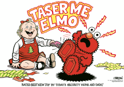TASER ME ELMO by R.J. Matson