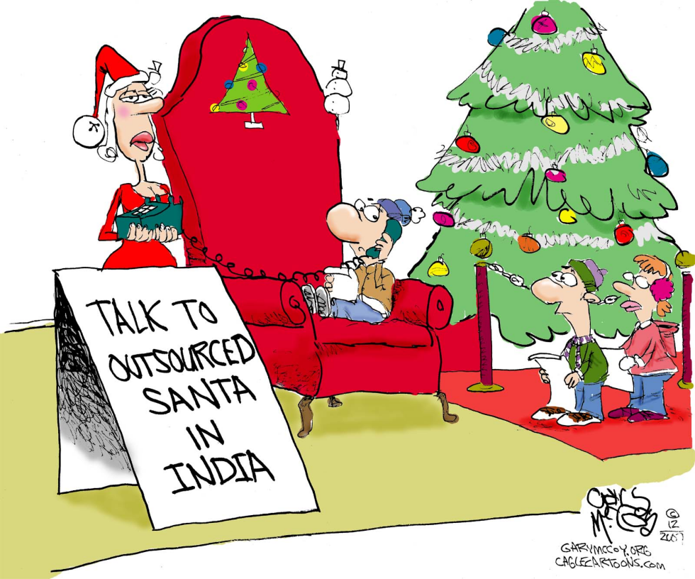  OUTSOURCED SANTA by Gary McCoy