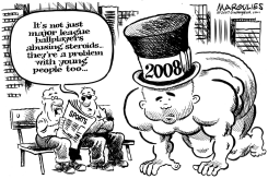 YOUNG  PEOPLE AND STEROIDS by Jimmy Margulies