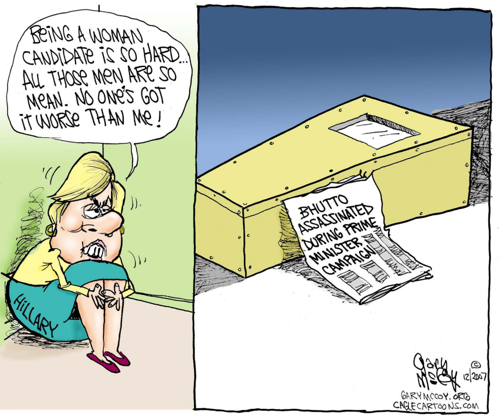 Poor Hillary and Bhutto COLOR