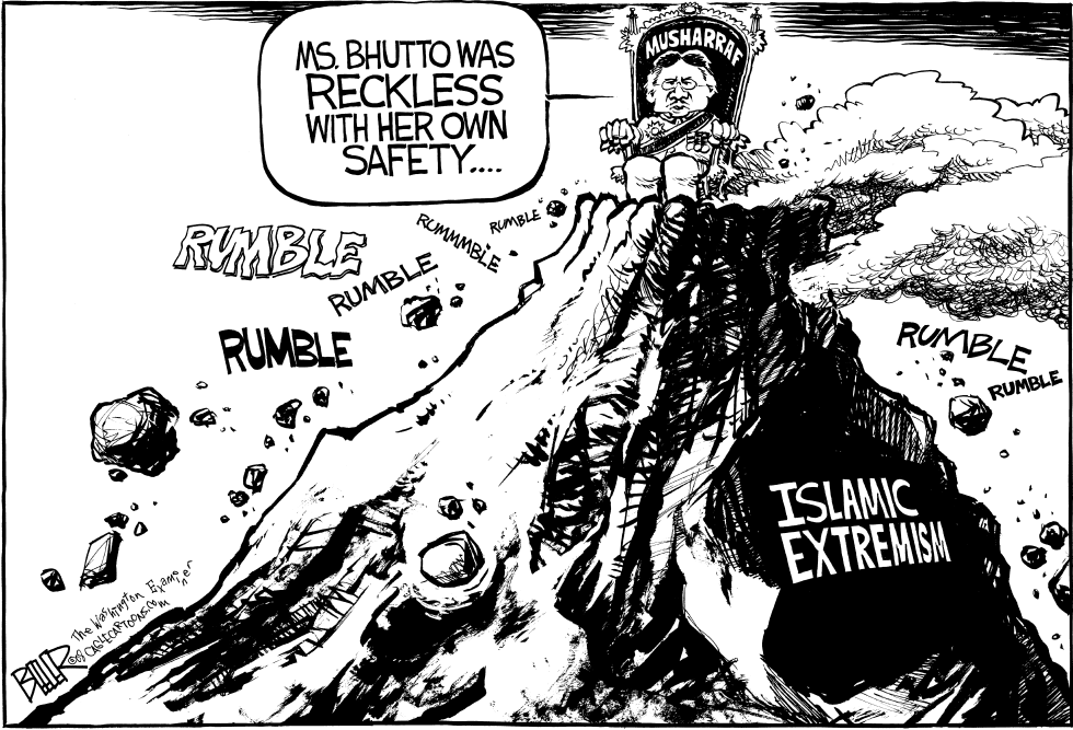  RECKLESS MUSHARRAF by Nate Beeler