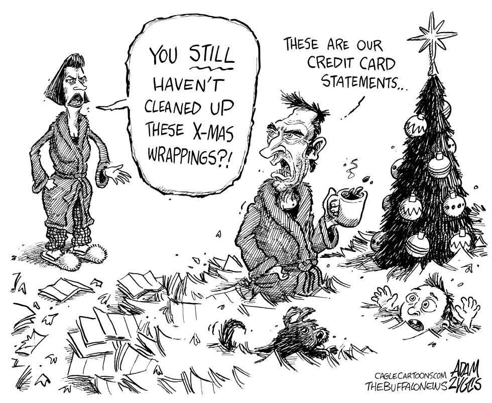  CHRISTMAS AFTERMATH by Adam Zyglis