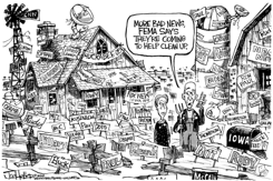 IOWA CLEAN UP by Joe Heller