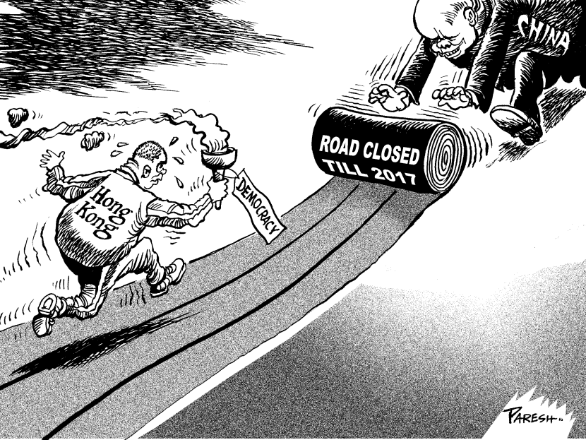 No democracy for Hong Kong