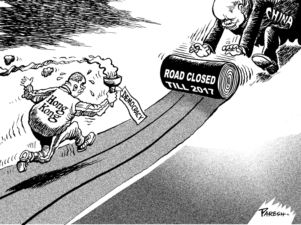 No democracy for Hong Kong