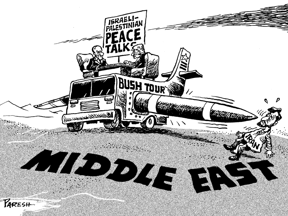 Bush tours Middle East