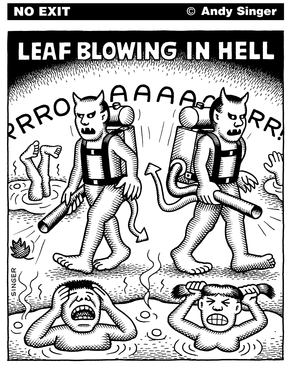 Leaf Blowing In Hell