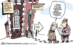 DRIVE A POLLSTER CRAZY  by Mike Keefe