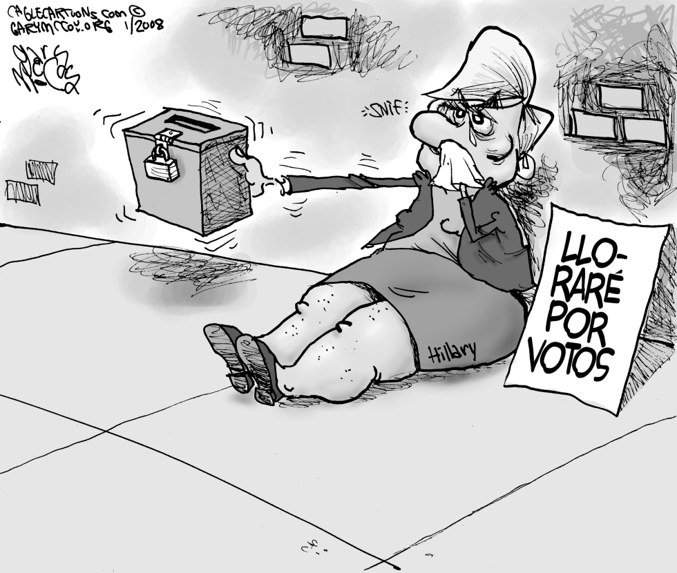 Hillary llora