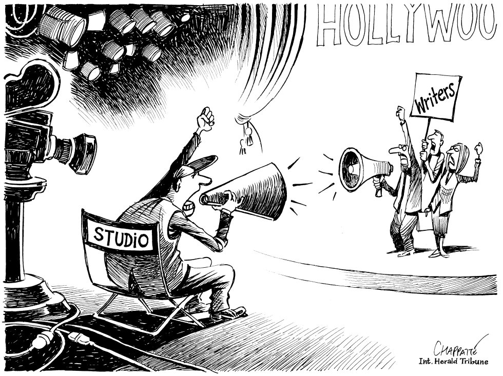  THE STRIKE IN HOLLYWOOD GOES ON by Patrick Chappatte