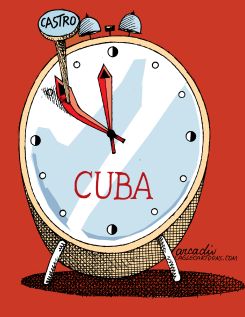 CASTRO STOPS TIME IN CUBA by Arcadio Esquivel