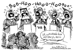 CANDIDATES CRYING by Sandy Huffaker