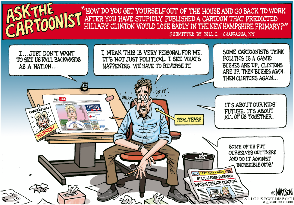 Crying Cartoonist-COLOR