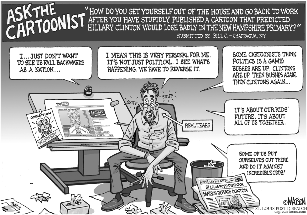 Crying Cartoonist