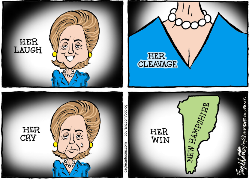 Hillary Wins New Hampshire Color
