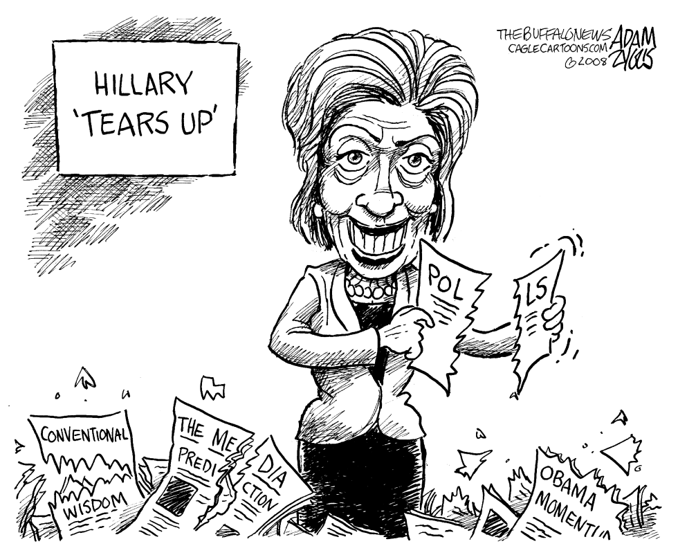 Hillary Tears Up