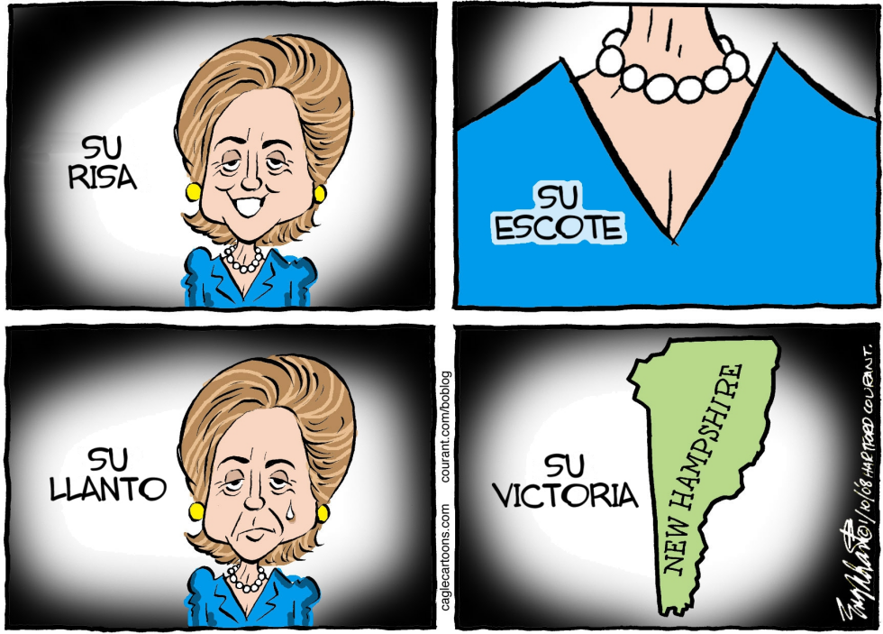 Hillary gana New Hampshire / COLOR