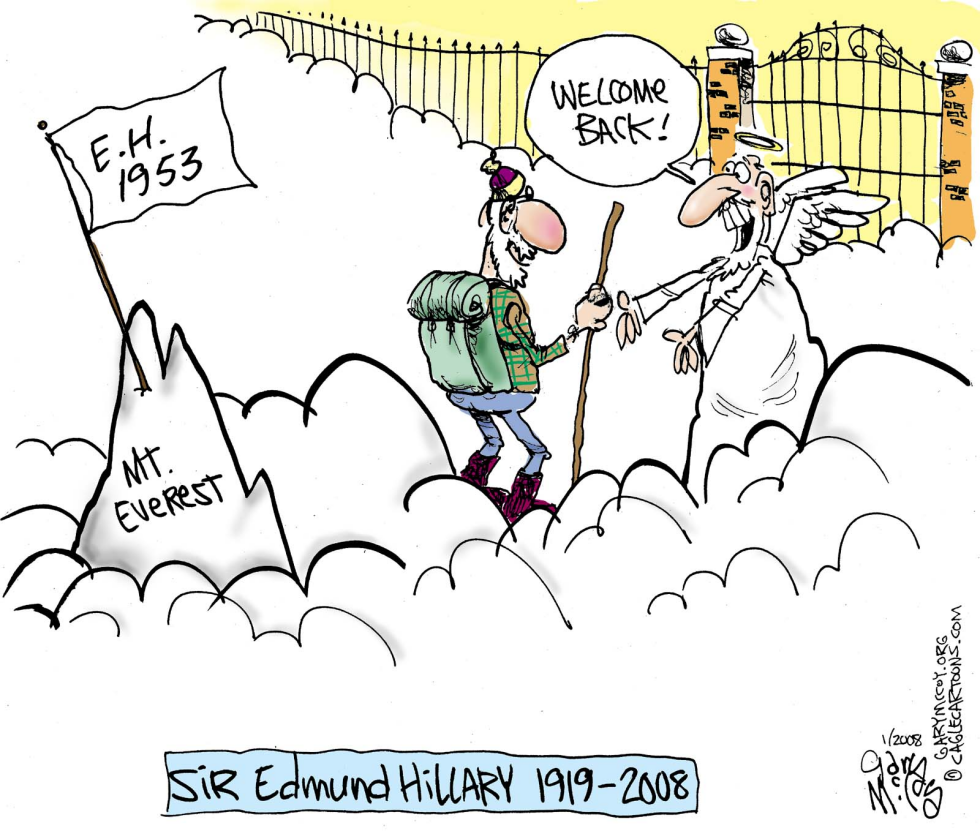  SIR EDMUND HILLARY by Gary McCoy