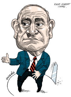EHUD OLMERT   by Arcadio Esquivel