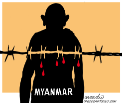 THE ANGUISH OF MYANMAR by Arcadio Esquivel