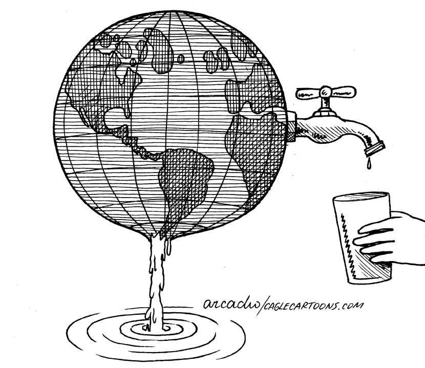 The Reserve of Water in the World