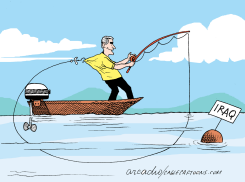 BUSH HOOKS HIMSELF ON IRAQ   by Arcadio Esquivel