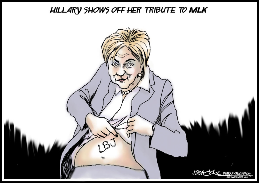 Hillary, LBJ, MLK