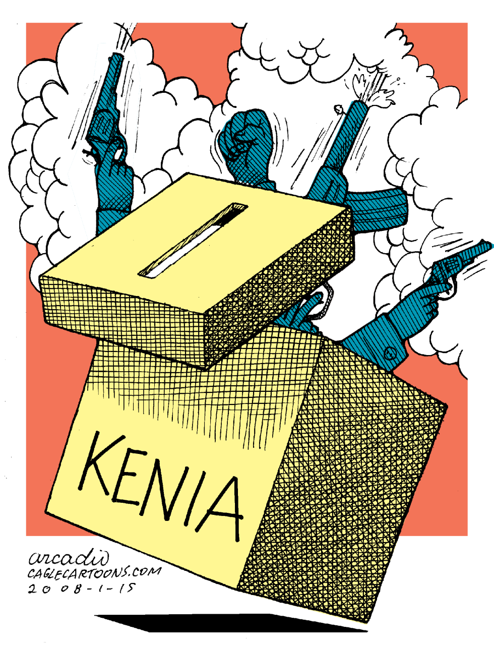 Violencia poselectoral en Kenia col