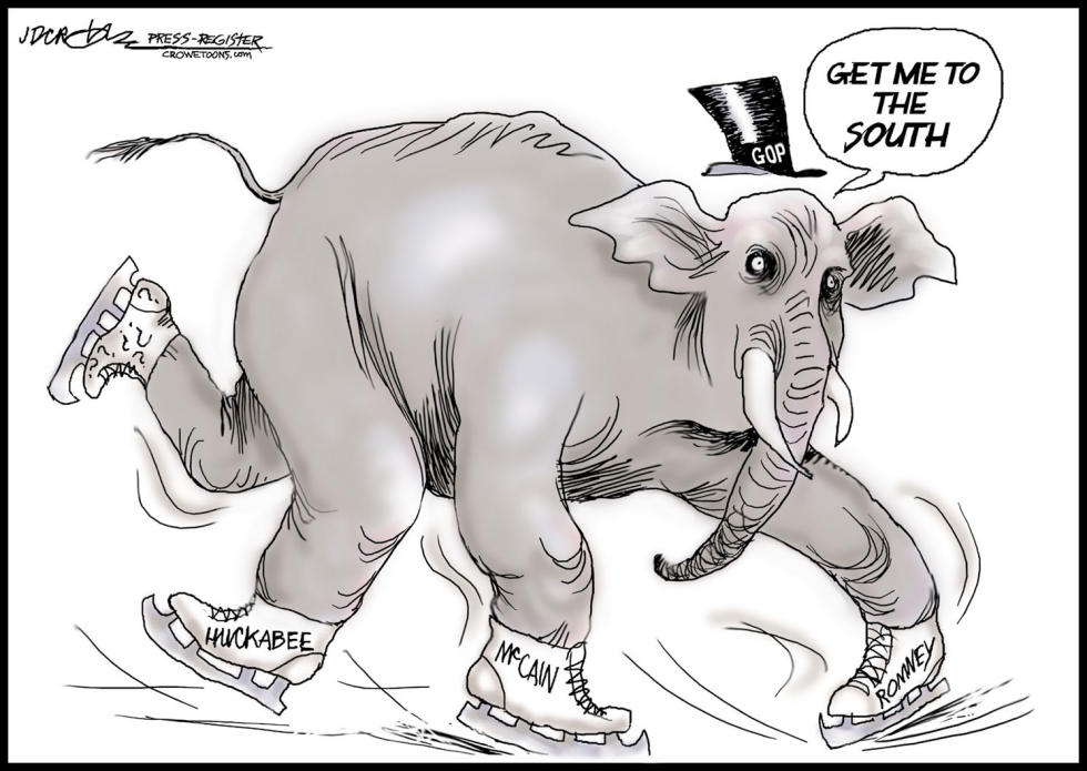 scattered GOP skates South
