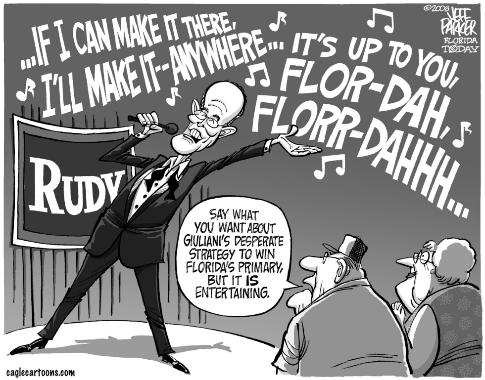 Rudy Croons for Votes