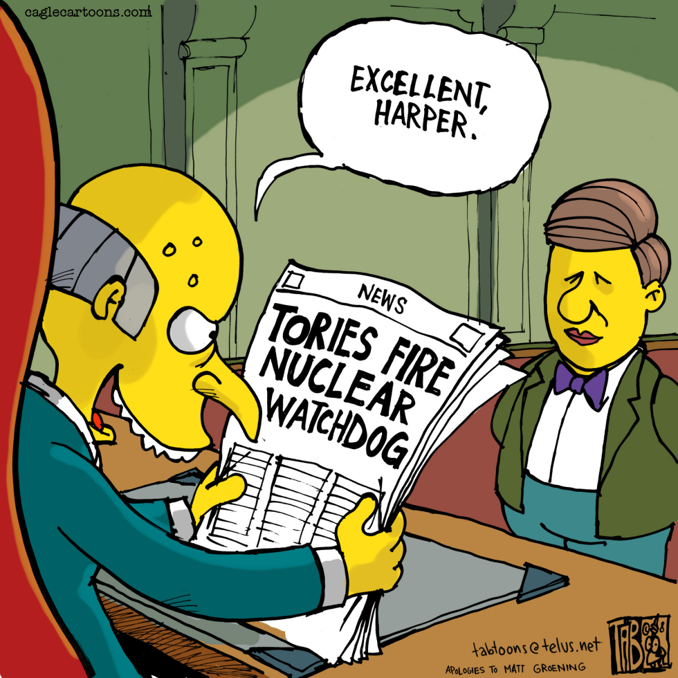 CANADA Mr Burns and Harper COLOUR