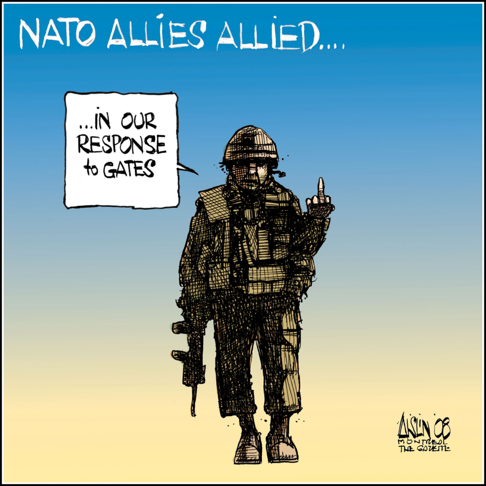 Robert Gates criticism of NATO forces Afghanistan