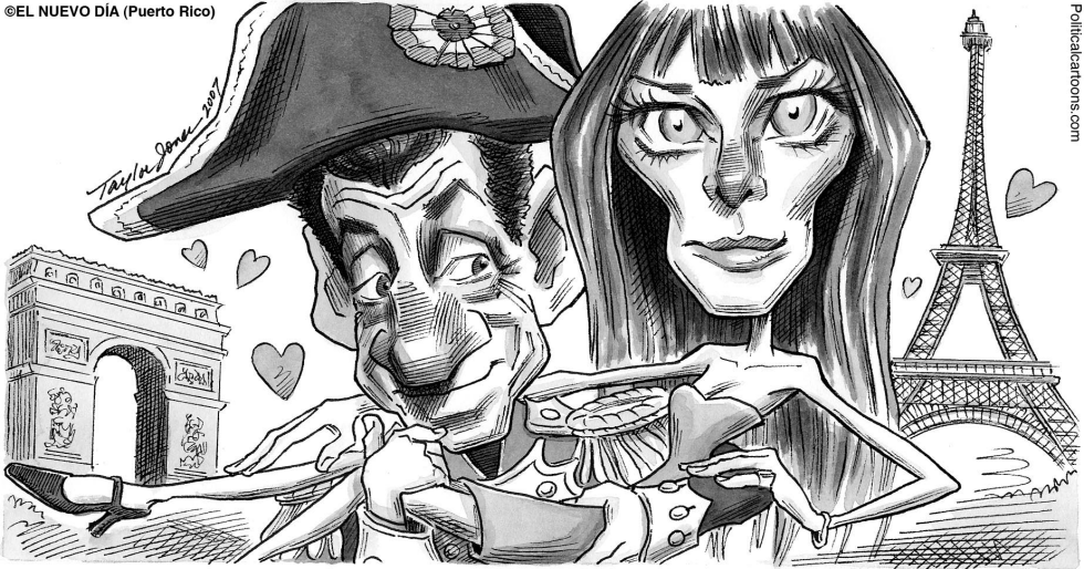  NICOLAS SARKOZY AND CARLA BRUNI by Taylor Jones