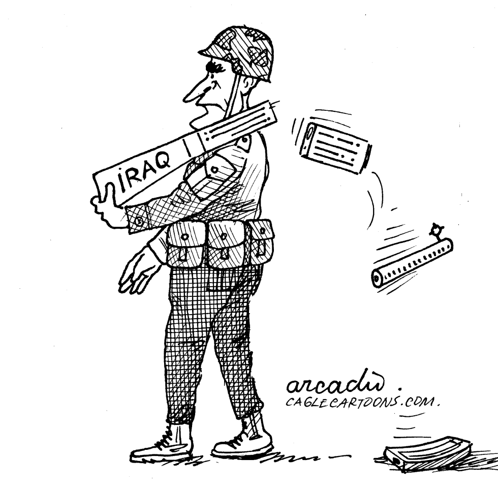 Soldier Bush and His Gun