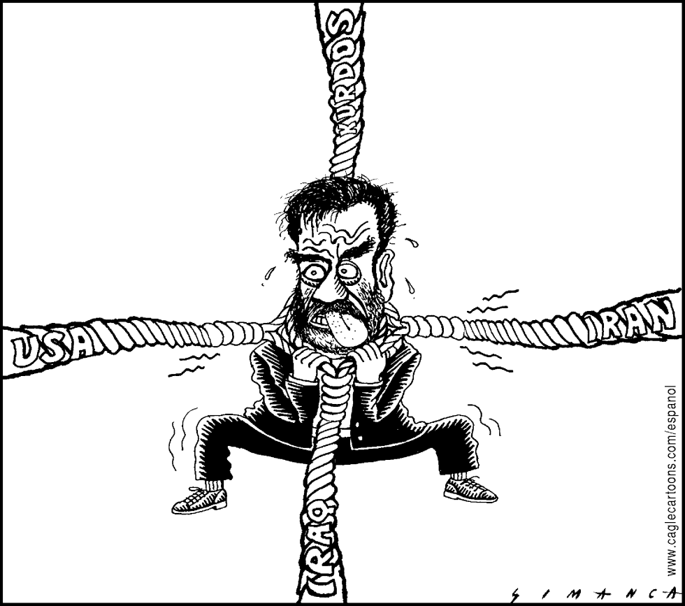  STRANGLED SADDAM by Osmani Simanca