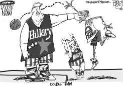 TEAM CLINTON by Pat Bagley