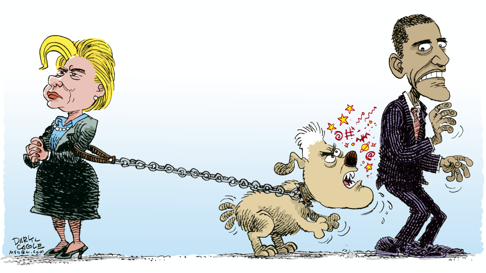  HILLARY ATTACK DOG  by Daryl Cagle