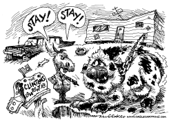 LOW RENT CLINTONS by Sandy Huffaker