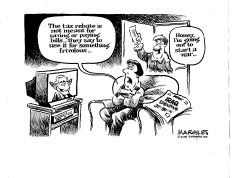 SPENDING THE TAX REBATE by Jimmy Margulies