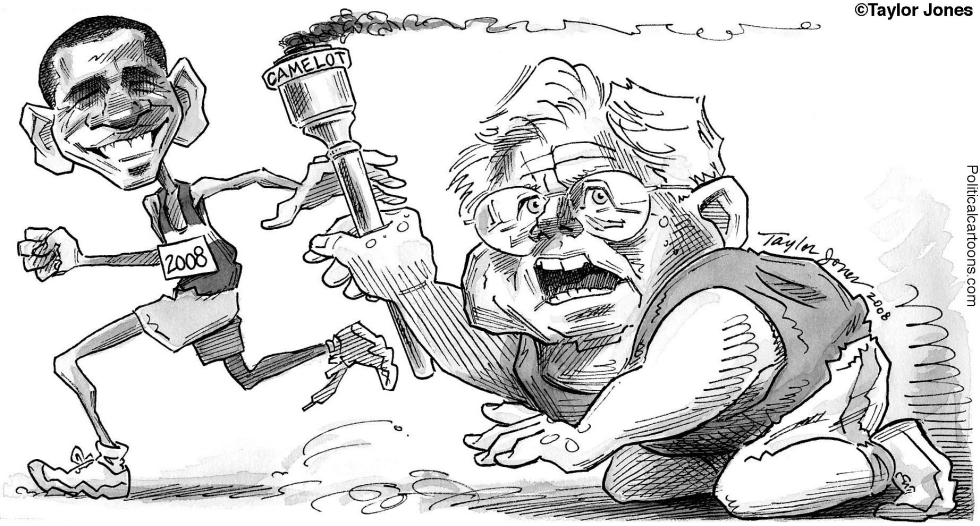 Obama and Ted Kennedy