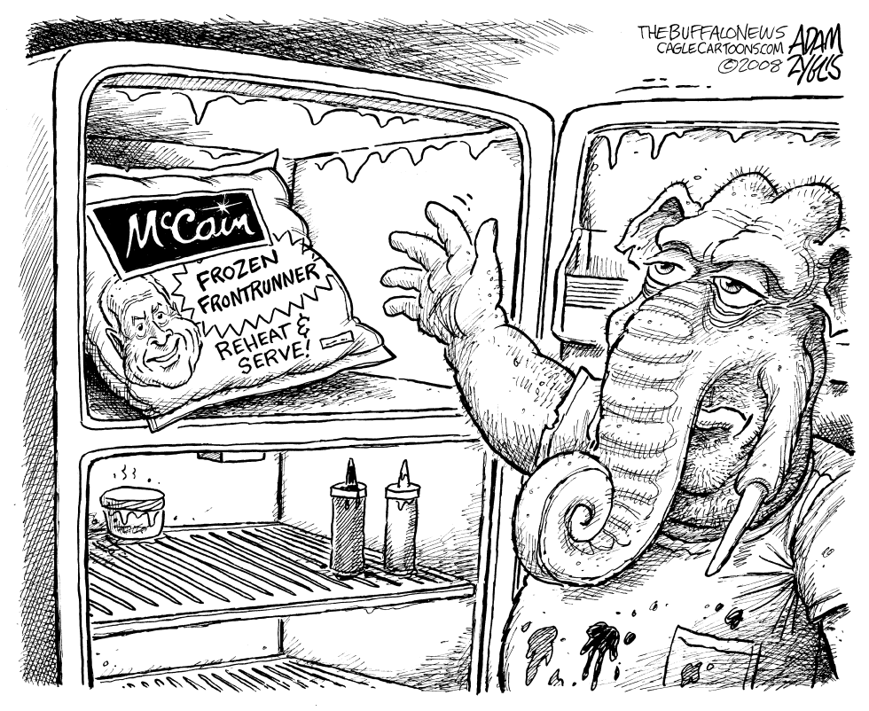  MCCAIN FRONTRUNNER by Adam Zyglis