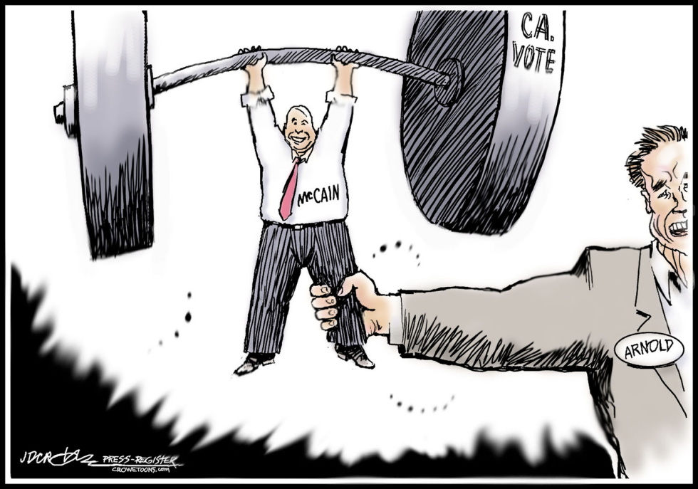 Arnold endorses McCain