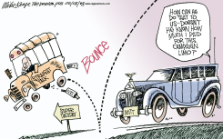MCCAIN BOUNCE  by Mike Keefe